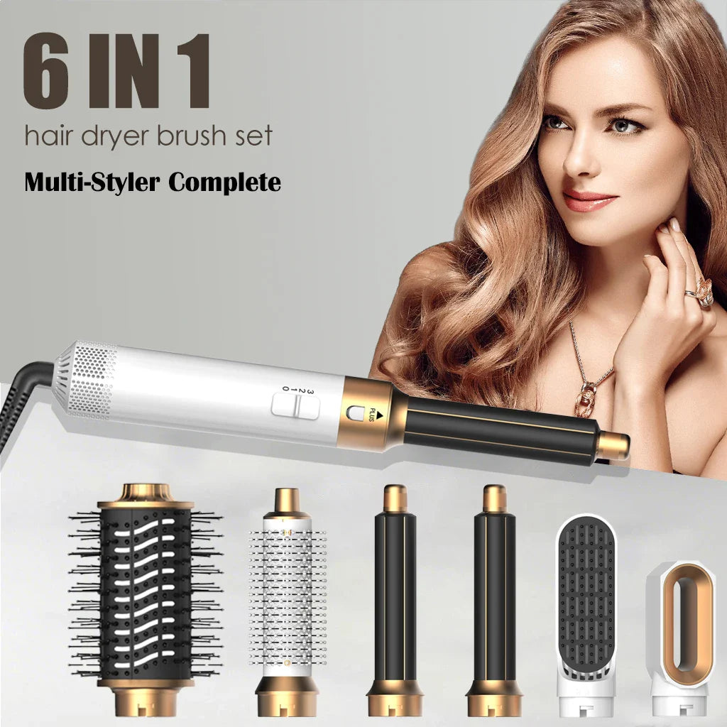 6 in 1 Hair Dryer Comb Brush-0